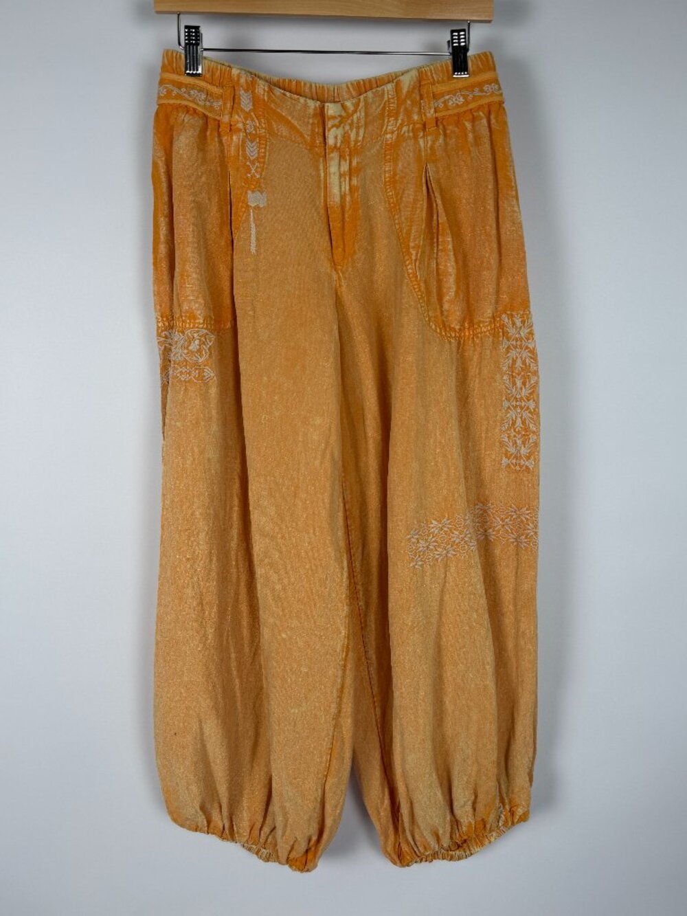 Anthropologie Embroidered Harem Pants | Size S